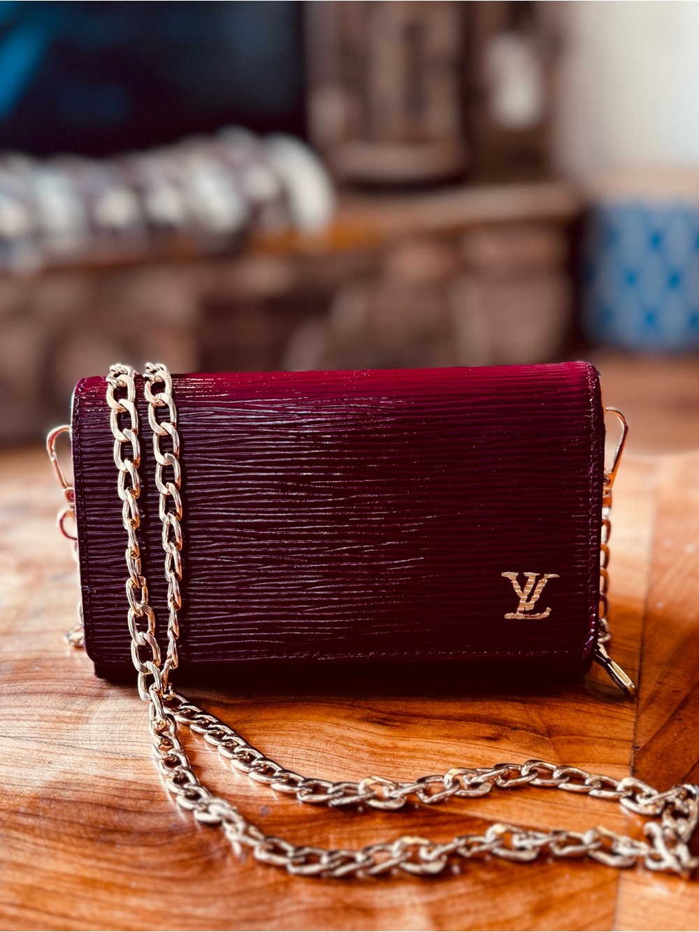 Louis Vuitton Epi Porte Monnaie Billets Tresor Leather Bifold Wallet reinvented - Picture 3 of 17